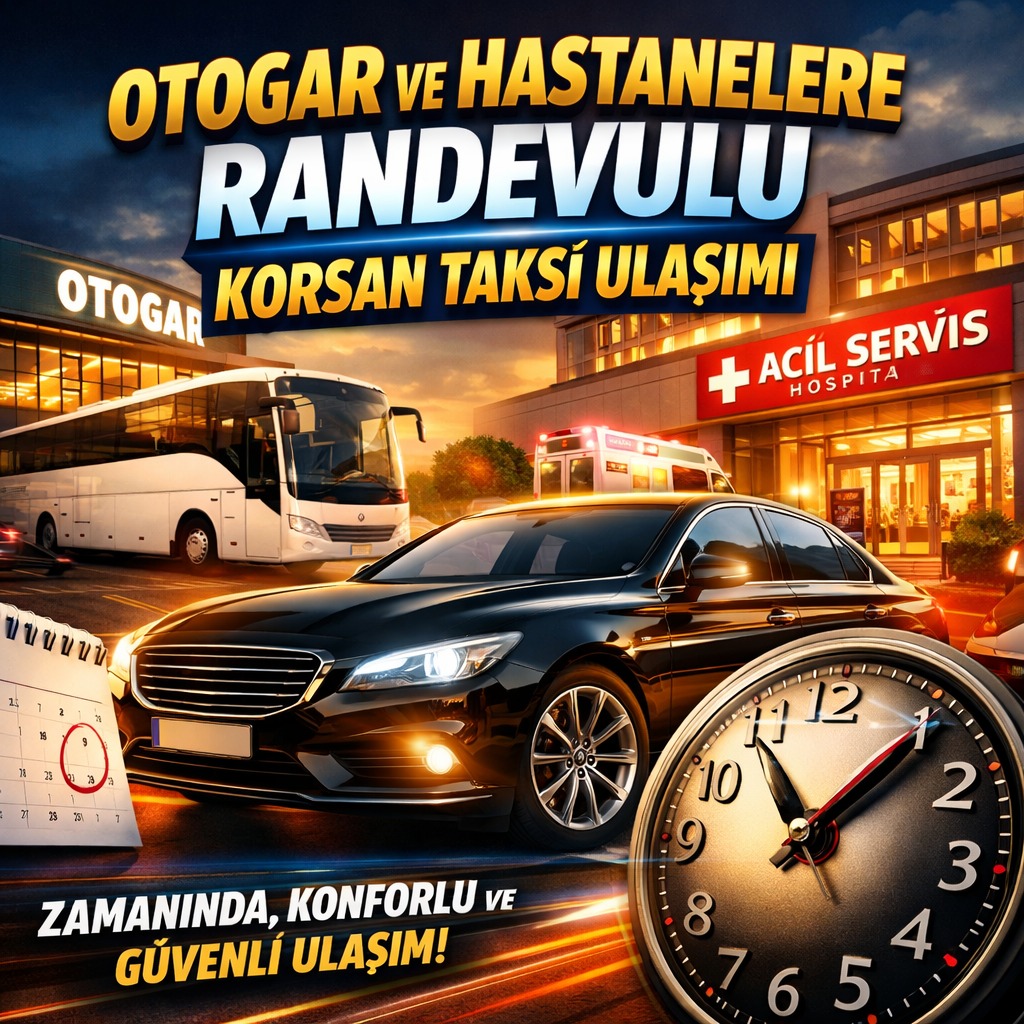 Otogar Hastane Korsan Taksi Randevulu Transfer Hizmeti